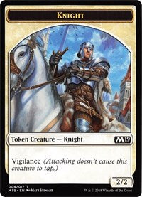 Knight // Goblin Double-sided Token (Game Night) [Core Set 2019]