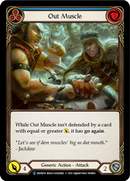 Out Muscle (Blue) (Rainbow Foil) [U-MON250-RF] Unlimited Rainbow Foil
