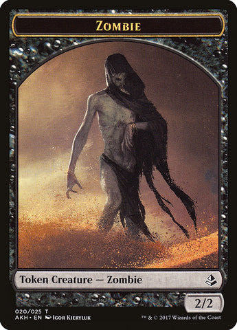 Horse // Zombie Double-Sided Token [Hour of Devastation Tokens]