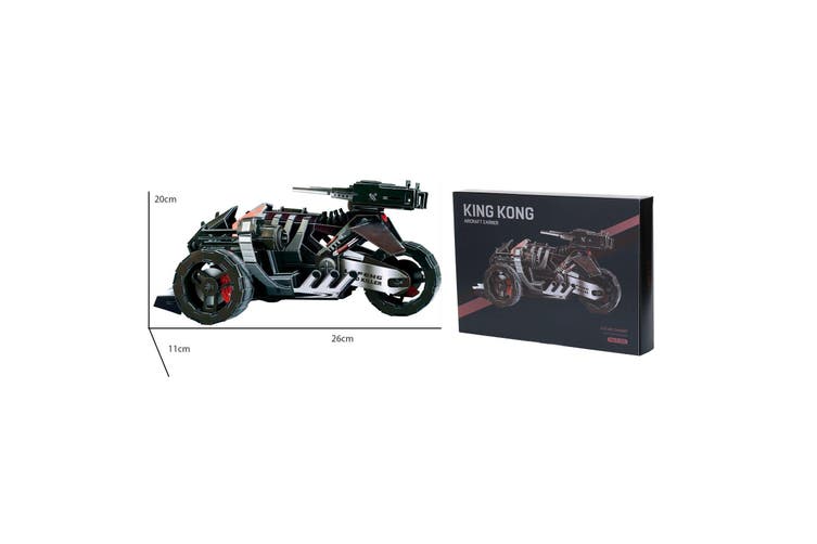 Zilipoo Future Warrior Future Chariot Bike 125pcs DIY 3D Puzzle Model Building Kit