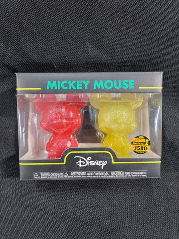 Mickey Mouse - Red & Yellow Glitter - Funko Hikari 2017 Fall Convention 3500 LE