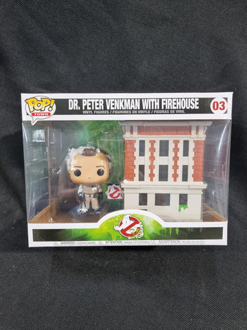 Dr. Peter Venkman with Firehouse - Ghostbusters - Funko Pop! Town (03)