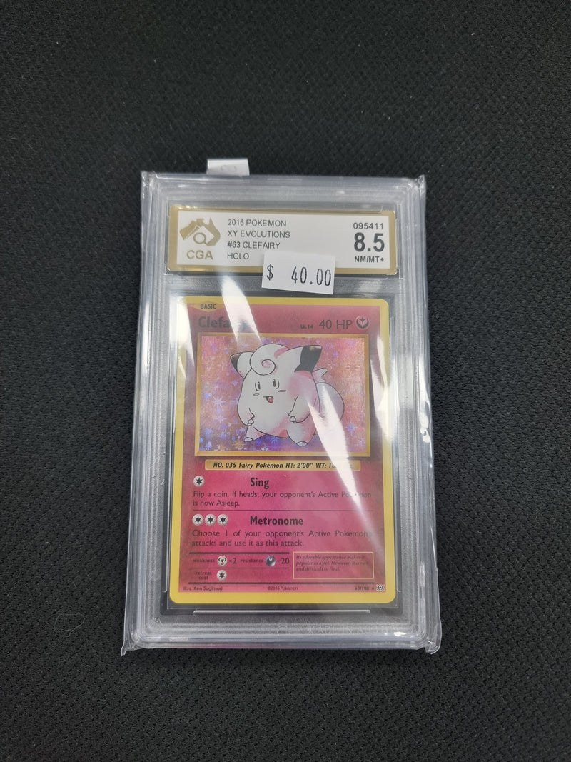 Clefairy 63/108 Graded 8.5