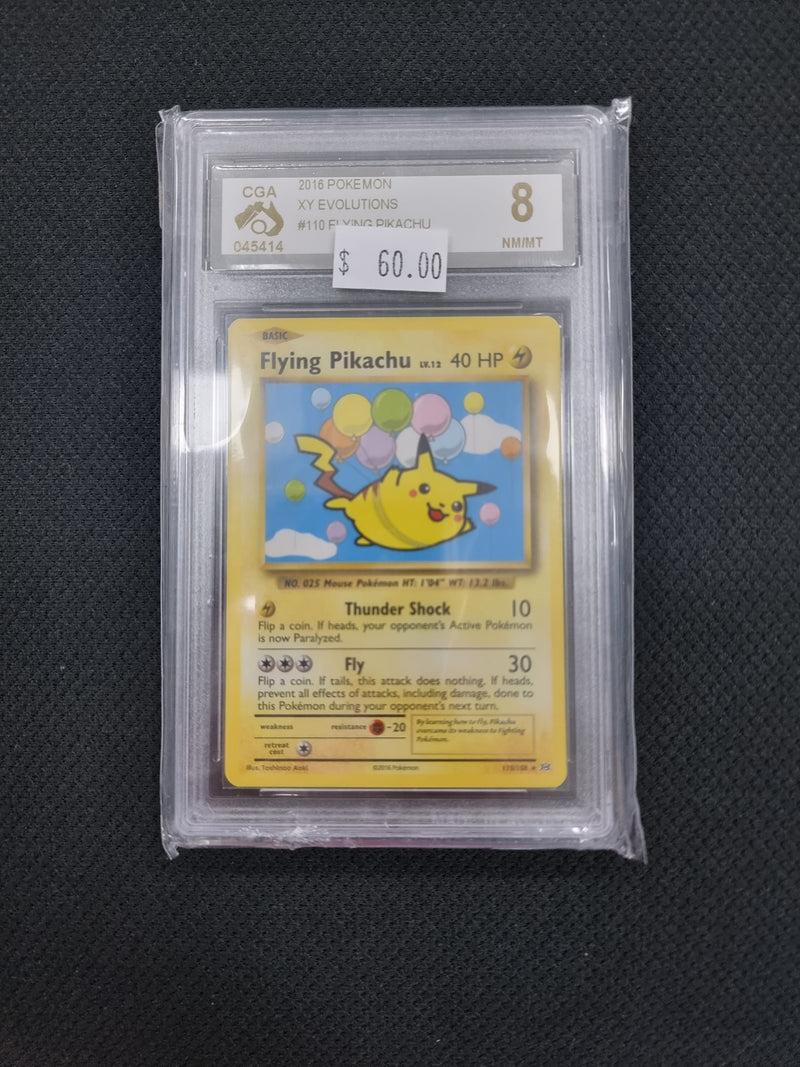 Flying Pikachu 110/108 Graded 8