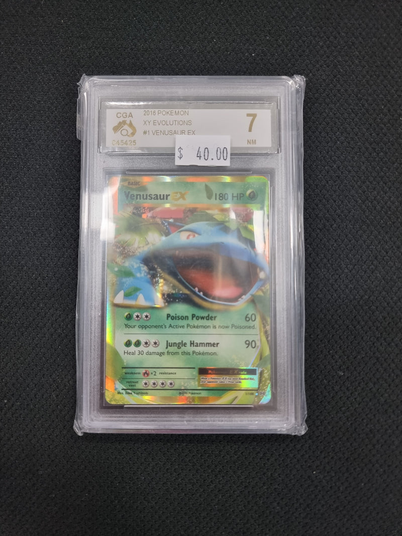 Venusaur 01/108 Graded 7