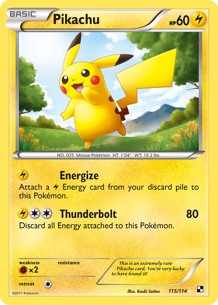 Pikachu (115/114) [Black & White: Base Set]