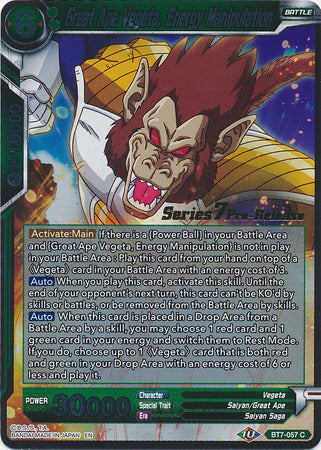 Great Ape Vegeta, Energy Manipulation [BT7-057_PR]