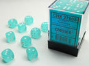 Chessex 12mm D6 Dice Block Frosted Teal/White