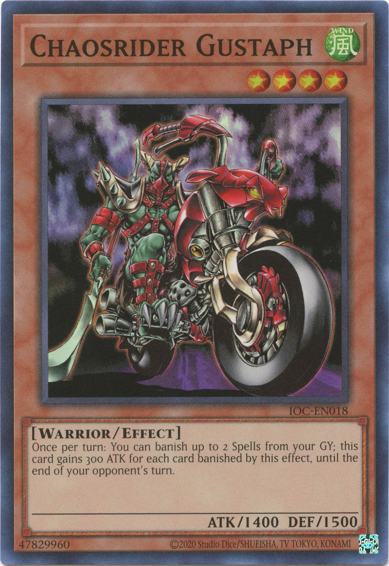 Chaosrider Gustaph [IOC-EN018] Super Rare