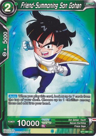 Son Gohan, Confronting Invasion (BT15-071) [Saiyan Showdown Prerelease