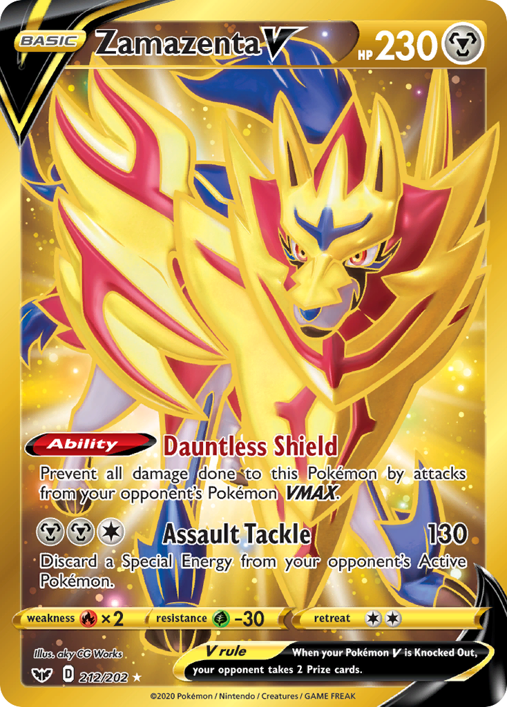 Zamazenta V (212/202) [Sword & Shield: Base Set]