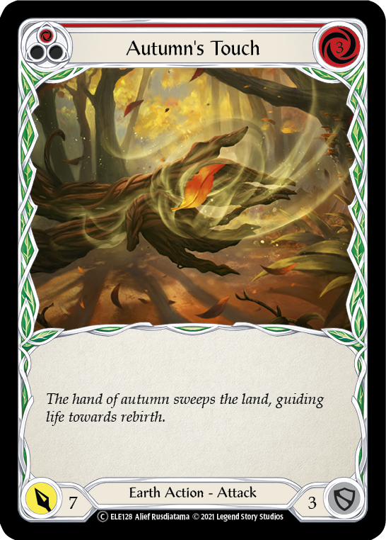 Autumn's Touch (Red) [U-ELE128] Unlimited Rainbow Foil