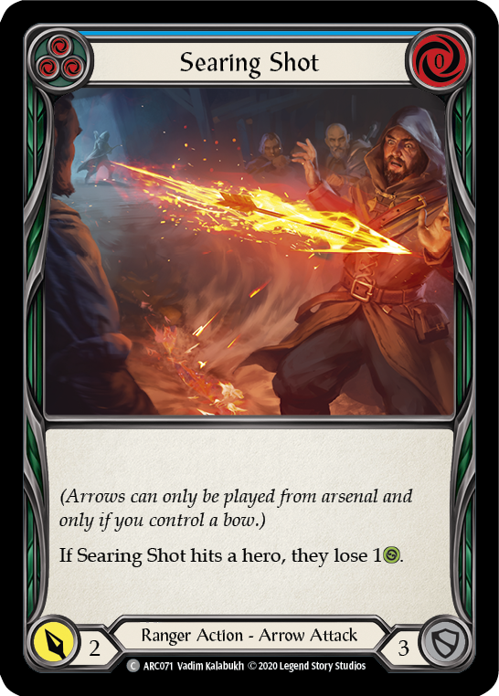 Searing Shot (Blue) [ARC071] Unlimited Rainbow Foil