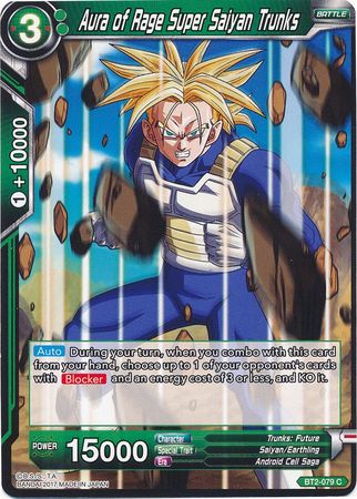 Aura of Rage Super Saiyan Trunks [BT2-079]