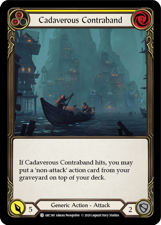 Cadaverous Contraband (Yellow) [ARC180] Unlimited Rainbow Foil