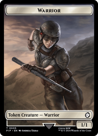 Energy Reserve // Warrior Double-Sided Token [Fallout Tokens]