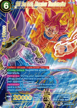 SSG Son Goku, Miraculous Transformation (SPR) [BT16-024]