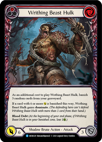 Writhing Beast Hulk (Red) [MON129] 1st Edition Normal