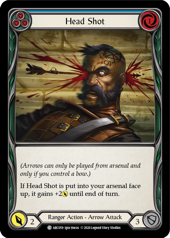 Head Shot (Blue) [ARC059] Unlimited Rainbow Foil
