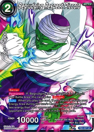 Begrudging Respect Piccolo [TB2-027]