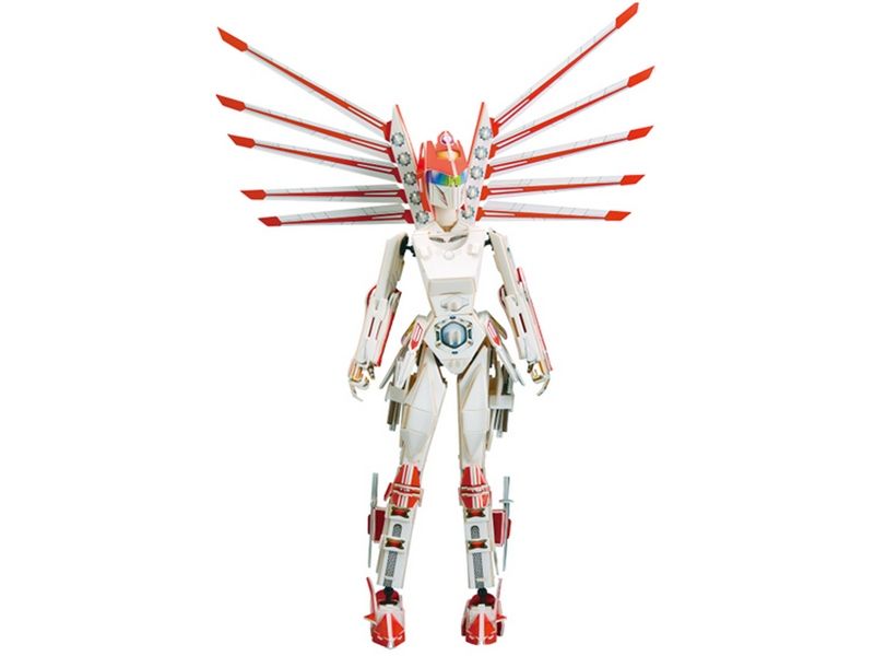 Zilipoo Robot Toy Future Female Warrior 106pcs DIY 3D Puzzle Model Building Kit