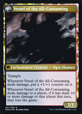 Hidetsugu Consumes All // Vessel of the All-Consuming [Kamigawa: Neon Dynasty Prerelease Promos]