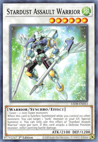 Stardust Assault Warrior [LED8-EN053] Common