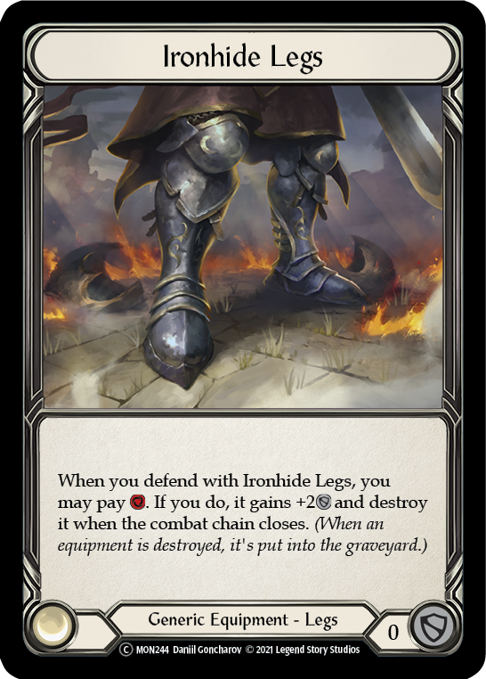 Ironhide Legs (Rainbow Foil) [U-MON244-RF] Unlimited Rainbow Foil