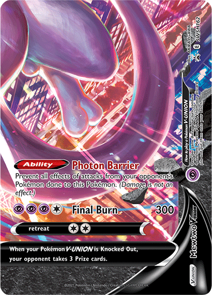 Mewtwo V-Union (SWSH162) [Sword & Shield Black Star Promos]