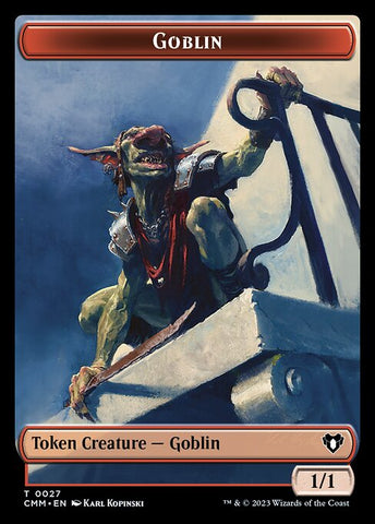 Treasure // Goblin Double-Sided Token [Commander Masters Tokens]