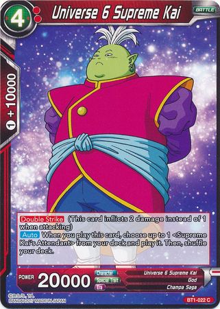 Universe 6 Supreme Kai [BT1-022]