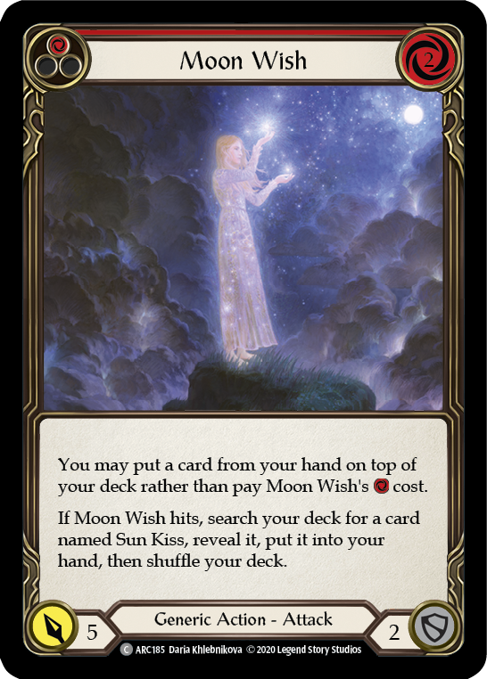 Moon Wish (Red) [ARC185] Unlimited Rainbow Foil