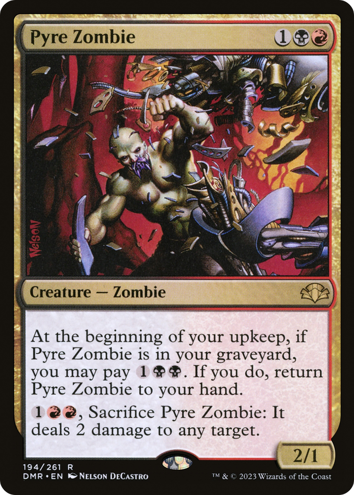 Pyre Zombie [Dominaria Remastered]