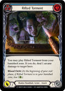 Rifted Torment (Blue) (Rainbow Foil) [U-MON179-RF] Unlimited Rainbow Foil