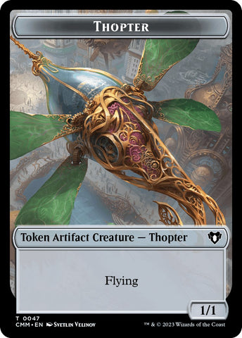 Thopter // Insect Double-Sided Token [Commander Masters Tokens]