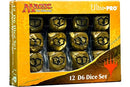 Card Acc Dice 12 D6 Dice Set
