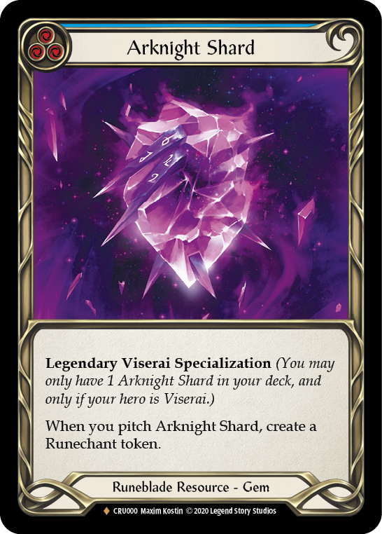 Arknight Shard [CRU000] 1st Edition Cold Foil