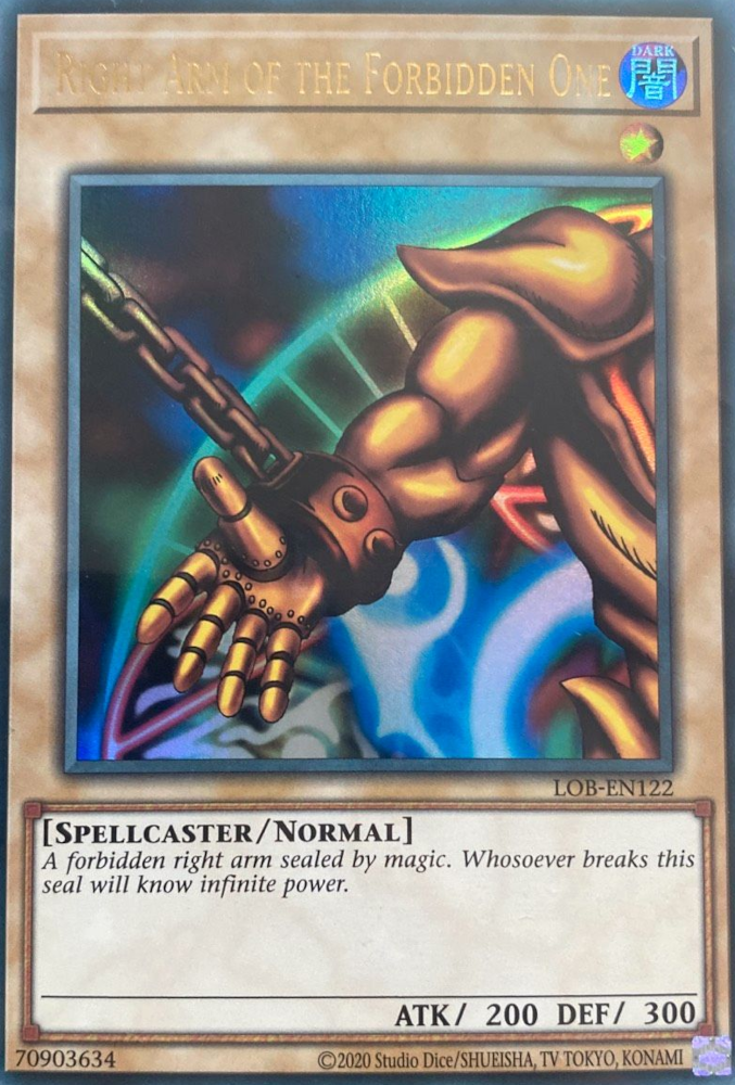 Right Arm of the Forbidden One [LOB-EN122] Ultra Rare