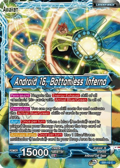 Android 16 // Android 16, Bottomless Inferno (EB1-12) [Battle Evolution Booster]