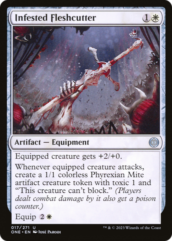 Infested Fleshcutter [Phyrexia: All Will Be One]