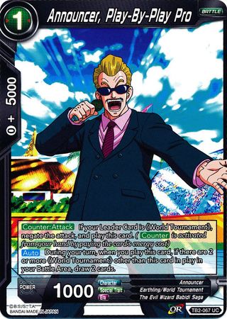 Announcer, Play-By-Play Pro [TB2-067]