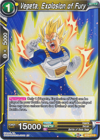 Vegeta, Explosion of Fury [BT8-071]