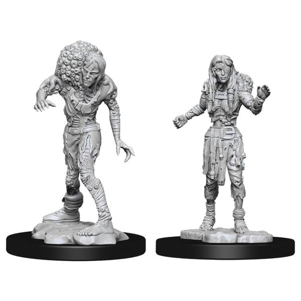 Miniature - D&D - Unpainted Drowned Assassin & Drowned Asetic
