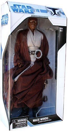 Star Wars Attack of the Clones Ultimate Quarter Scale Mace Windu Action Figure