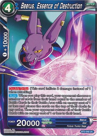 Beerus, Essence of Destruction [BT2-046]
