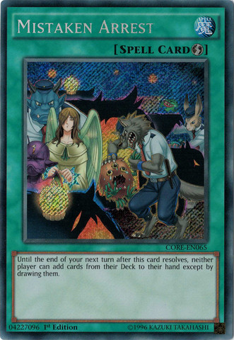 yugioh card mistake Rare Dark Paladin Misprint Story Revealed! Mint / near mint condition trading card Mistaken Arrest - Premium Gold: