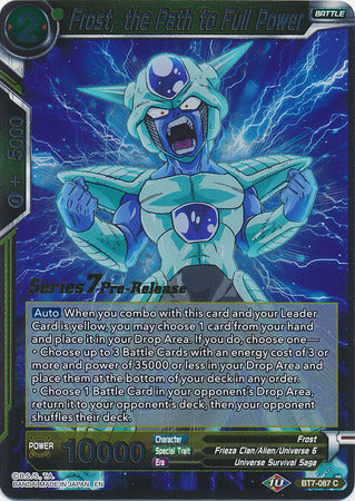Frost, the Path to Full Power [BT7-087_PR]