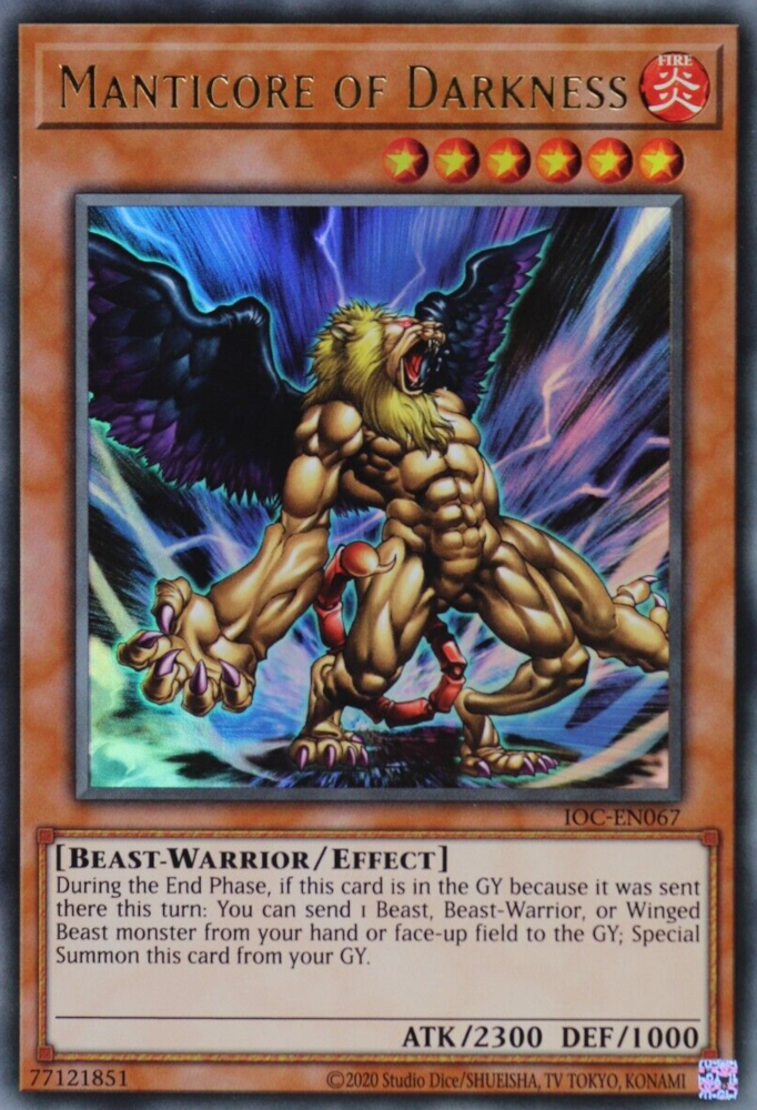 Manticore of Darkness [IOC-EN067] Ultra Rare