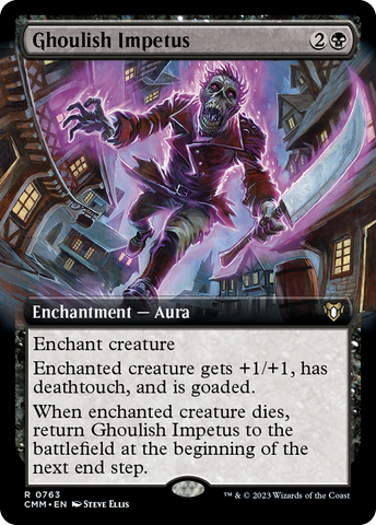 Ghoulish Impetus (Extended Art) [Commander Masters]