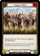 Surging Militia (Red) (Rainbow Foil) [U-MON287-RF] Unlimited Rainbow Foil